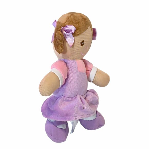 2018 Animal Adventure Brown Hair Girl Doll Stuffed Plush Toy 9" - Picture 2 of 5